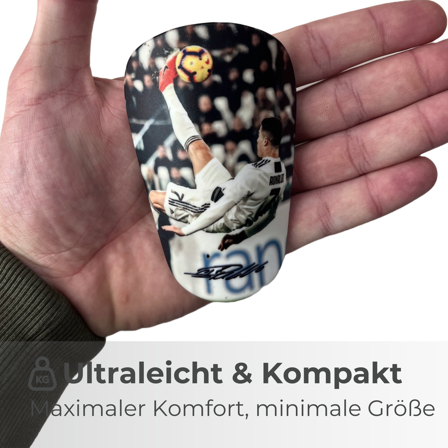 Shin Pads CR7 Overhead Legacy - White Edition